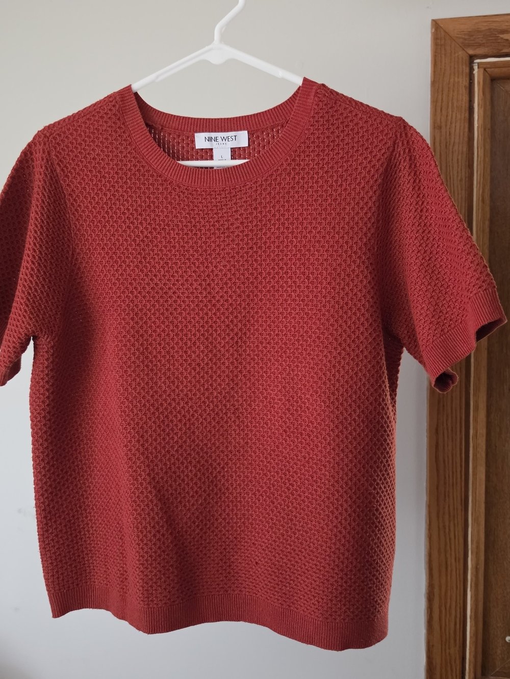 Nine West Short-Sleeve Knit Top